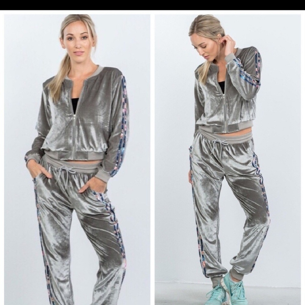 Velvet tracksuit